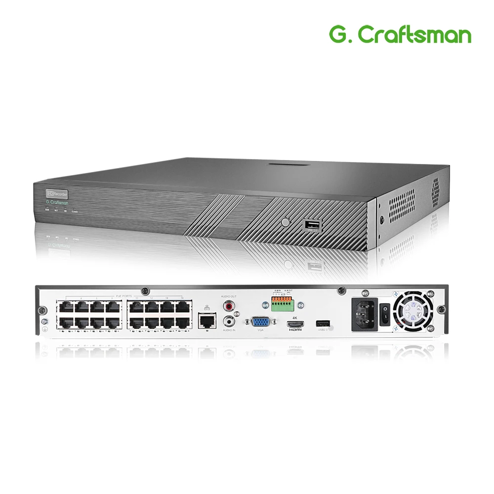 Сетевой видеорегистратор 4k 16 каналов устройство записи сетевого