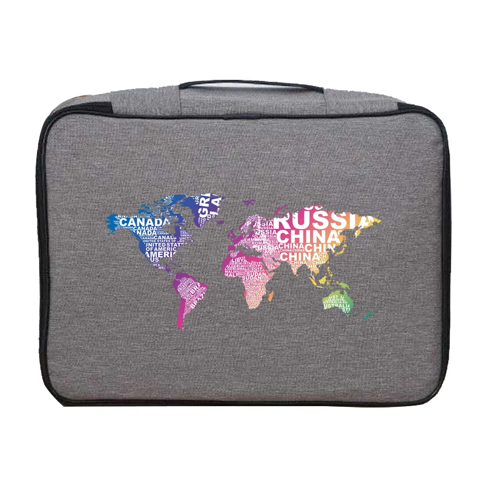 Documents Bags Handbag Men Women Outdoor Travel Credentials Luggage Wallet Storage Bag Waterproof Travel Pattern Organizer Case
