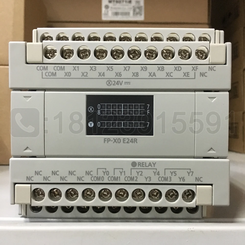 

Panasonic 16-in-8-out expansion module FP-X0E24R/AFPX0E24R-F is applicable to FP-XH/FP-X0.