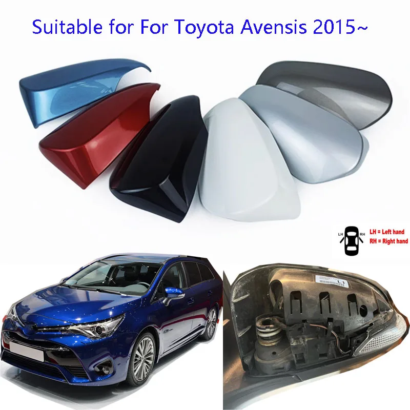 

Car Accessories For Toyota Avensis 2015~2019 Mirror Cover Rearview Mirror Cover Reverse Mirror Shell Housing