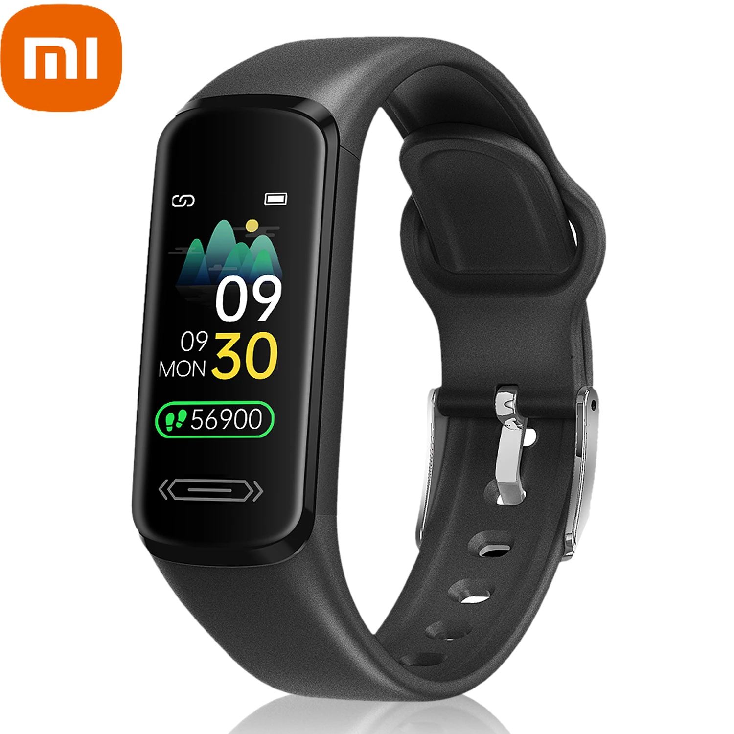 

Xiaomi Smart Band Body Temperature Smart Bracelet Fitness Tracker Heart Rate Monitor Blood Pressure Smartband for Android Ios