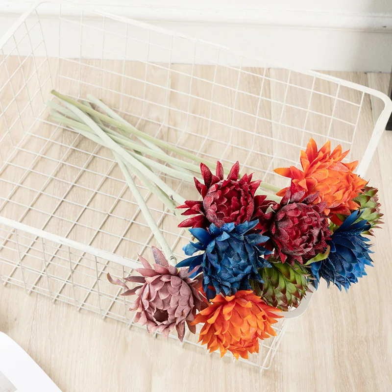 

Artificial Plant Wind Thistle 57cm Wedding Home Living Room Garden Hotel Office Decoration Floor Flower Fake Plant Wind Thistle