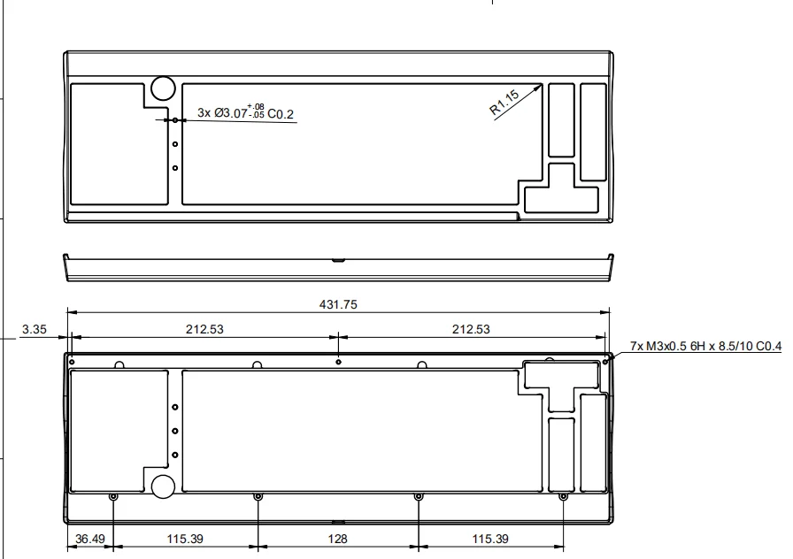 DIY CNC механическая клавиатура Kyuu 40% 75% 65% GH60 GK61 GK64 108/104/87 клавиш чехол и тяжелая