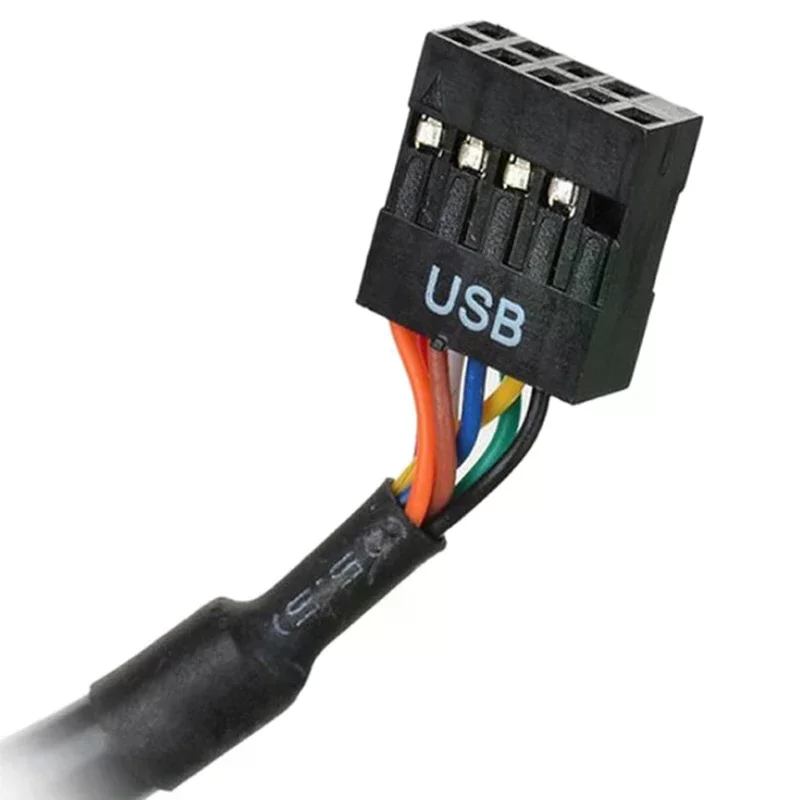 Переходник-кабель с 1920-контактным разъемом USB 3.0 (женский) на 9-контактный разъем USB 2.0 (мужской) для материнской платы (art.: 3920d8296ab80) - 3920d8296ab80