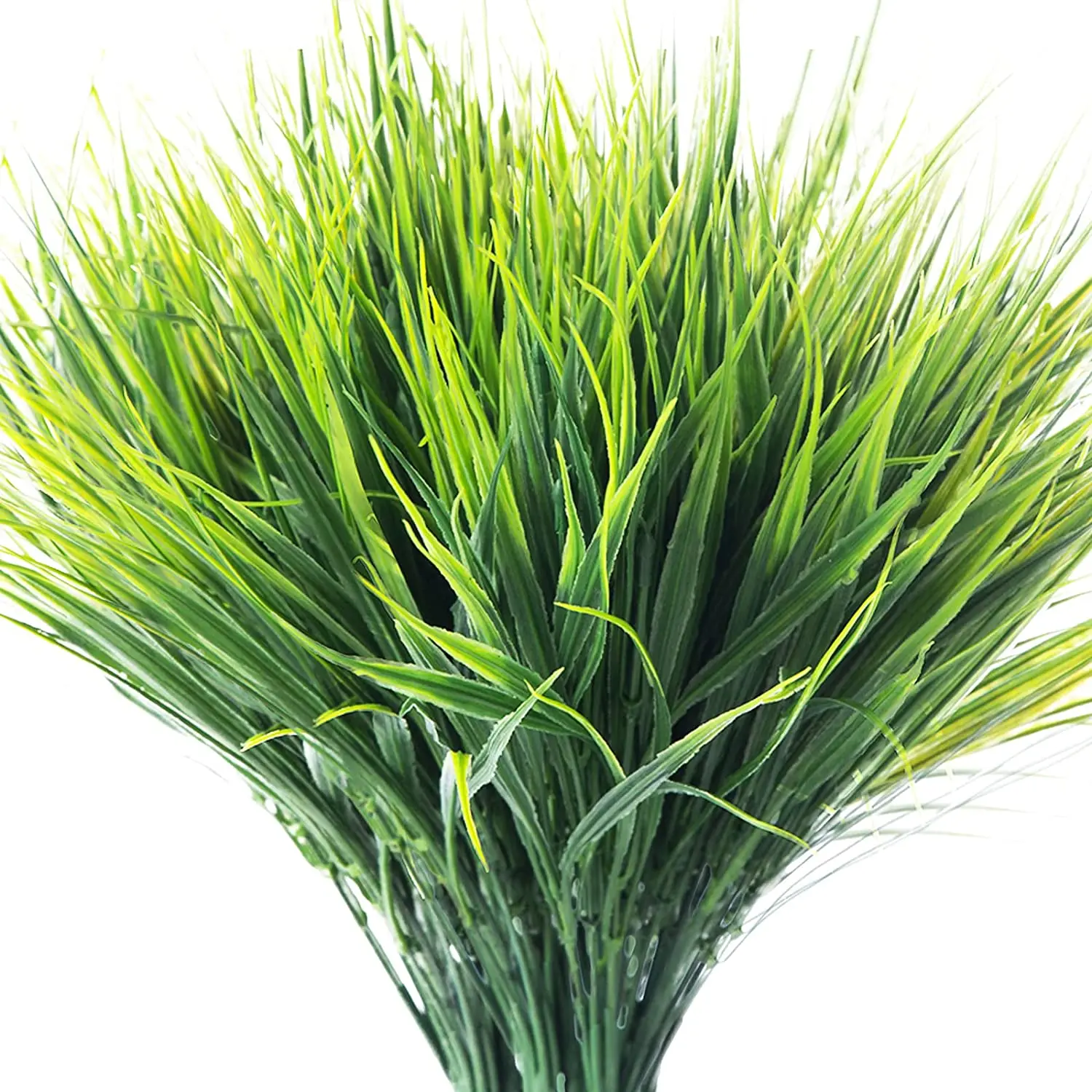 10pack Artificial Tall Grass Plant Outdoor UV Resistant Artificial Wheat Grass Faux Shrubs Fake Outdoor Plants