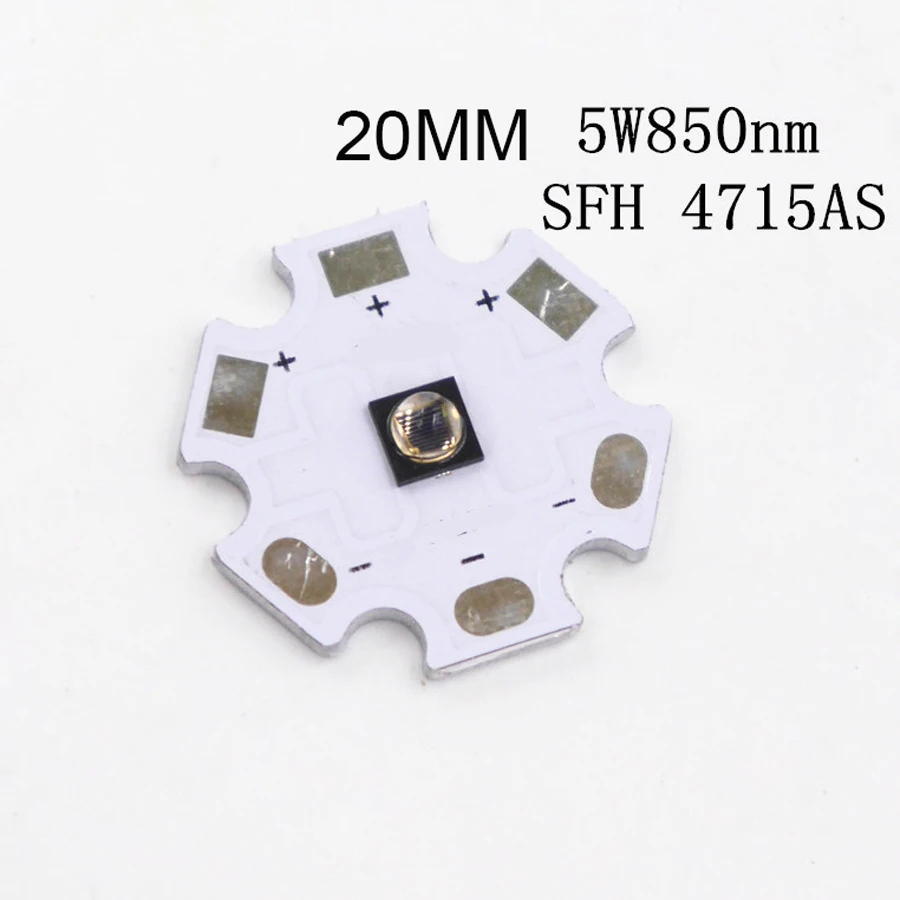 5 Вт ИК 850 нм 940 3 светодиодный излучатель инфракрасный SFH 4715AS SFH4727AS черная серия с