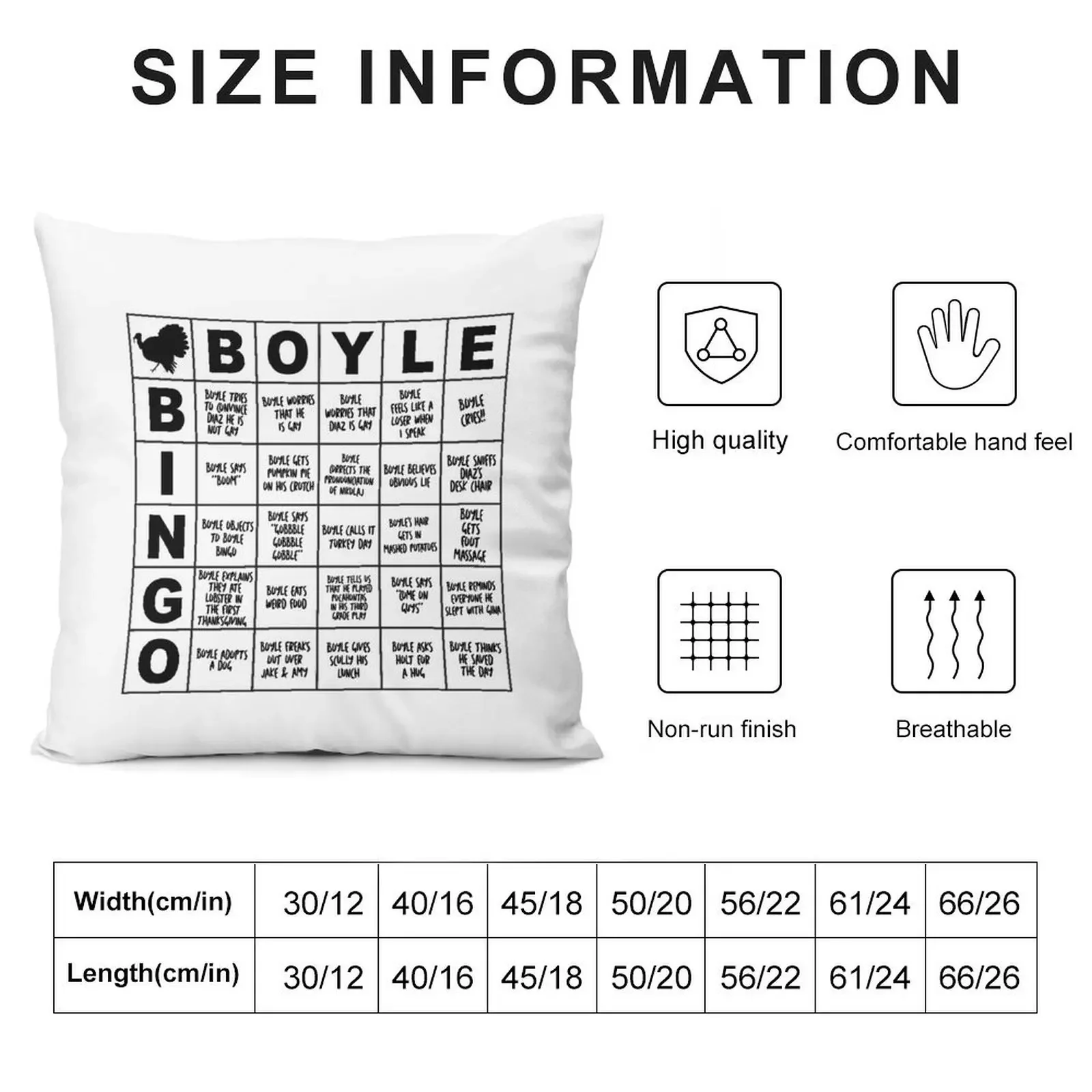 Boyle Bingo - B99 Декоративная подушка Роскошные диванные подушки Прямоугольные