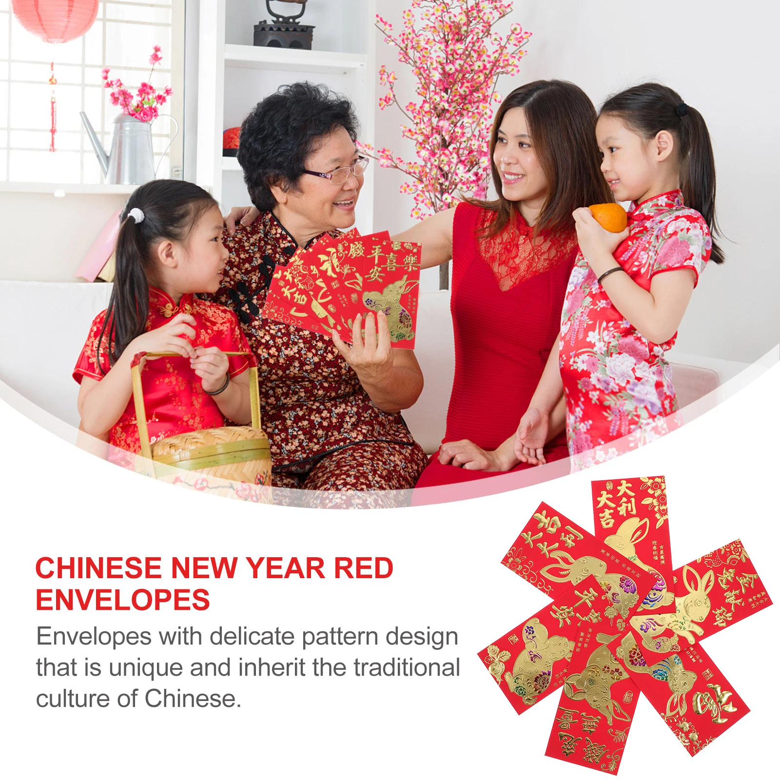 

Red Year Money Envelopes New Rabbit Lucky Bao Packet Hong Chinese Envelope Festival Spring Packets Thegiftlunar Luckhongbao