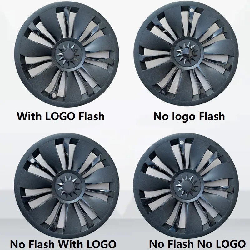 

4PCS Replacement Wheel Cap Kit 19 Inch for Tesla Model Y 2021 2022 Full Cover Hub Cap Automobile Hubcap Car Accessories