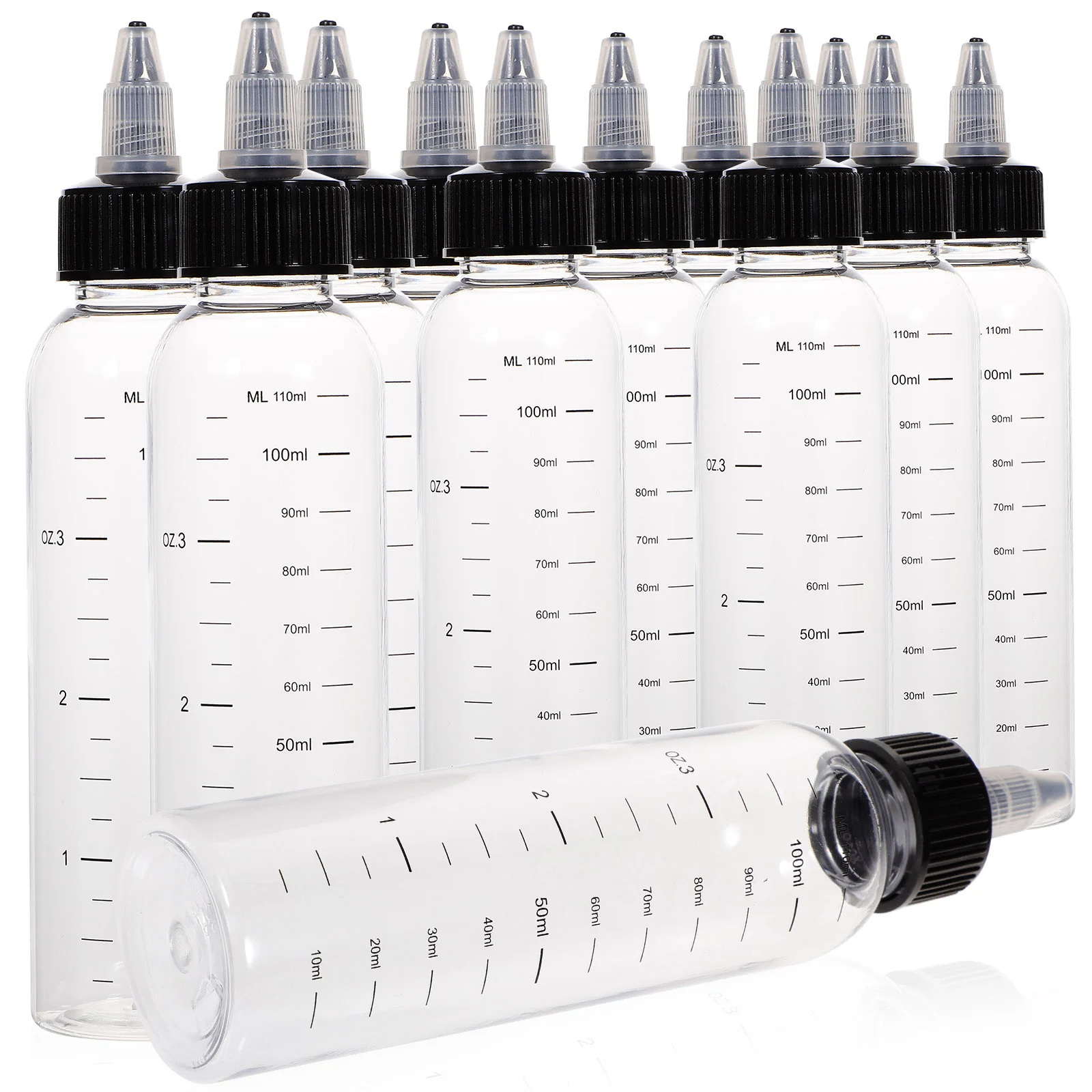 

12Pcs Squeeze Bottles Practical Multifunctional Refillable Bottles Liquid Containers