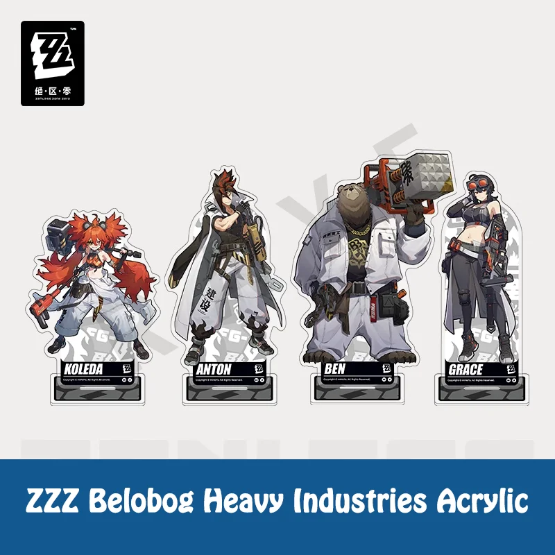 Оригинальный ZZZ Belobog Heavy Industries Grace Koleda стоячая акриловая беззубая зона Zero в наличии
