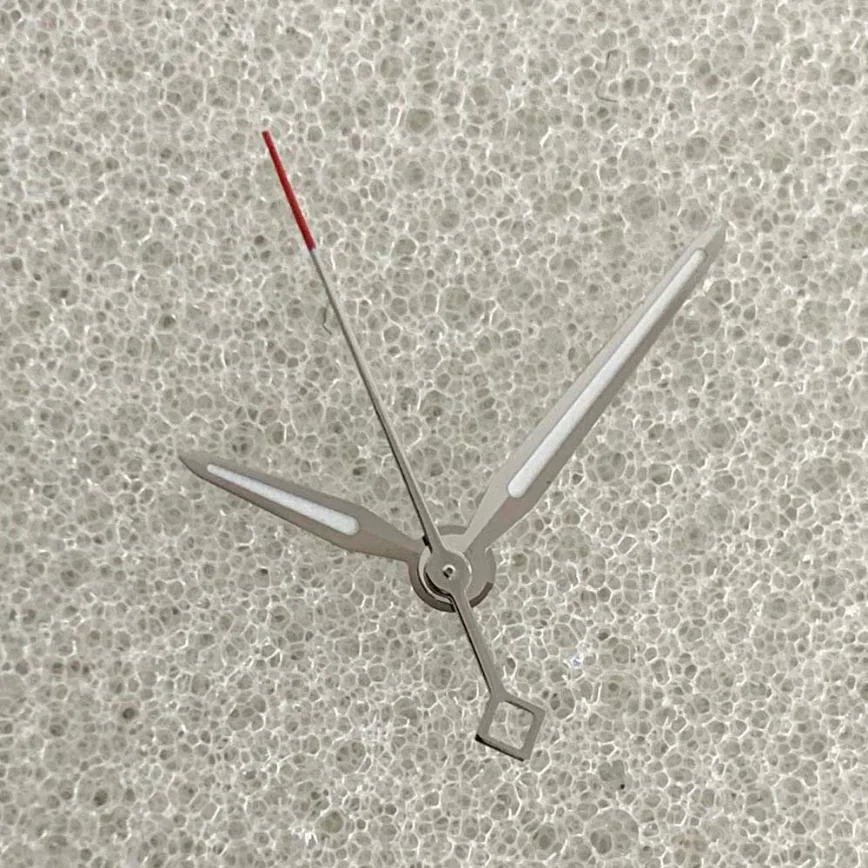 

NH35A Modified Watch Hands Color Matching Red, Silver and Green Luminous Hands for NH35/36/4R/7S Movement