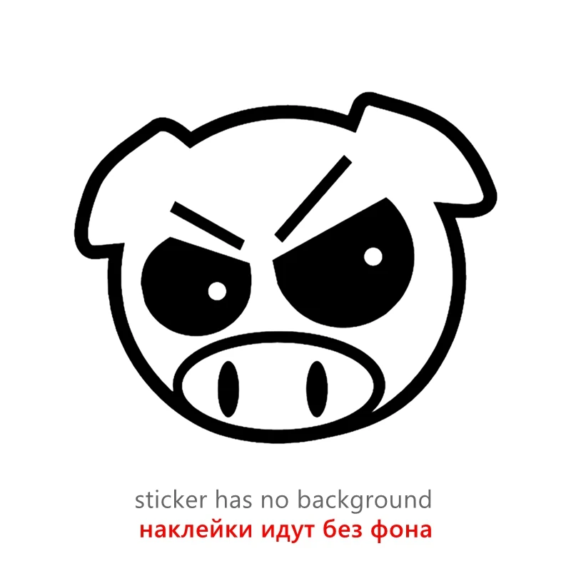 

CS-10562# Various Sizes Vinyl Decal PIG JDM Angry контур Car Sticker Waterproof Auto Decors on Truck Bumper Rear Window