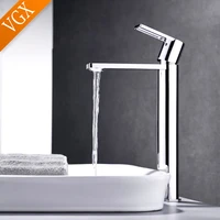 vgx bathroom faucets high basin mixer sink tall faucet gourmet washbasin water tap hot cold tapware crane brass chrome black