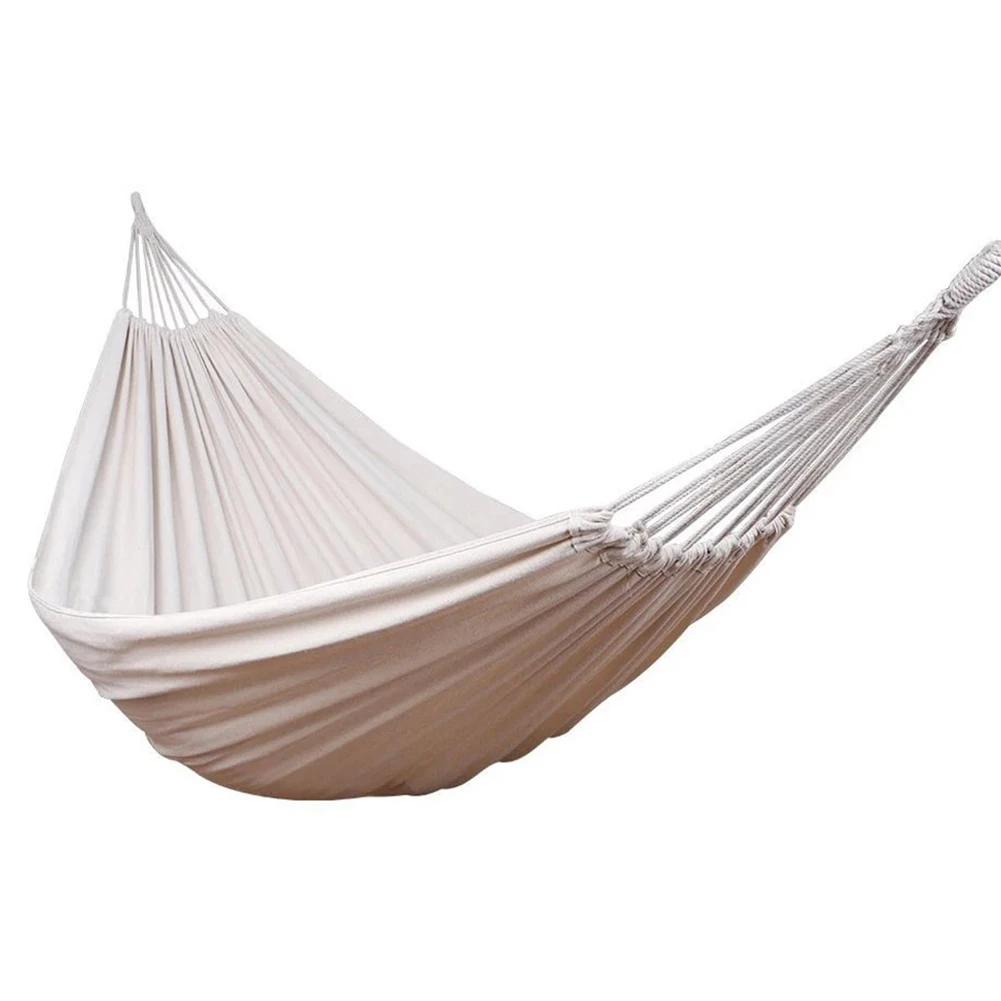 

200x150cm Travel Foldable Portable Canvas Hammock Thick Patio Furniture Wedding Party Outdoor Camping 2 Person Hanging Beach