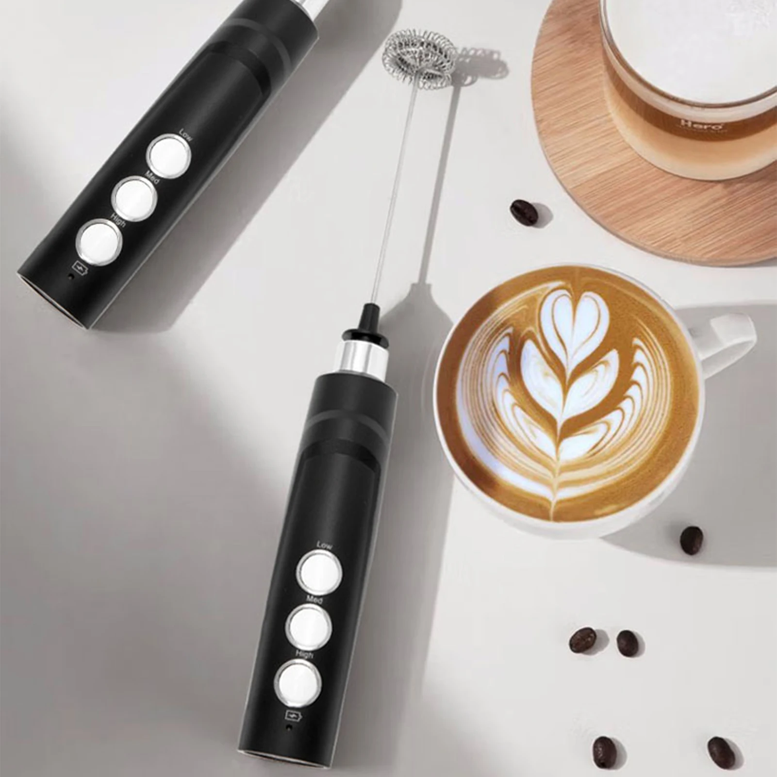 

Rechargeable Egg Whisk Portable Cordless Blender Kitchen Tools