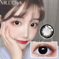 mill creek 2pcs natural eyes contact lenses high quality fashion colored eyes lenses makeup yearly beauty pupil fast shipping