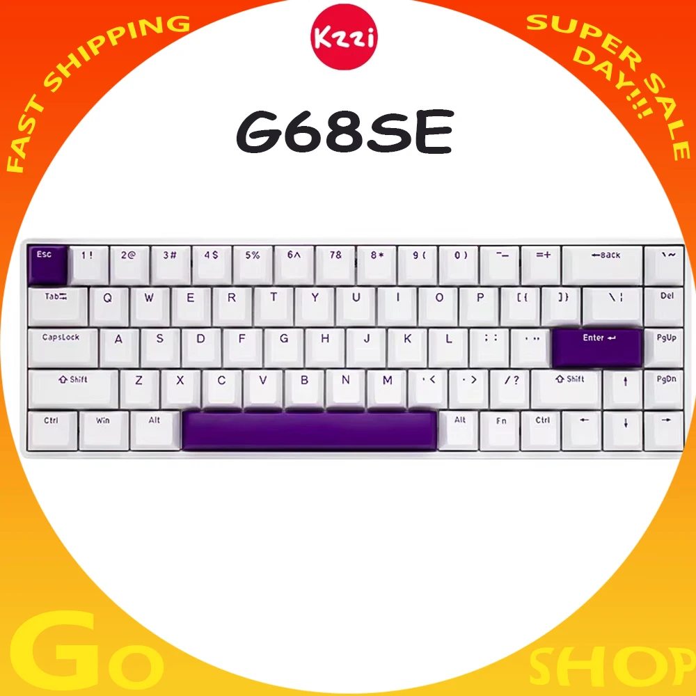 Клавиатура KZZI G68SE с магнитным переключателем умная Проводная игровая клавиатура
