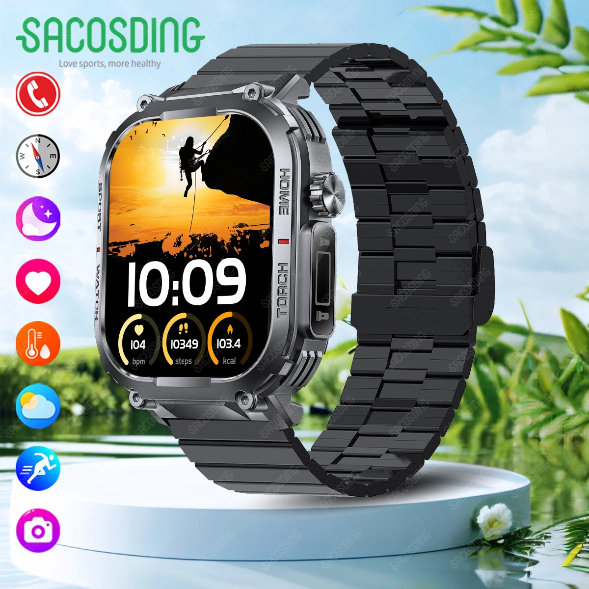 Водонепроницаемые умные часы для мужчин водонепроницаемые с
