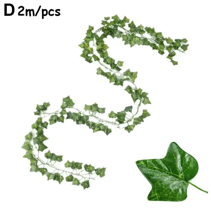 

Искусственные висячие растения из шелка, виноградная лоза, зеленый