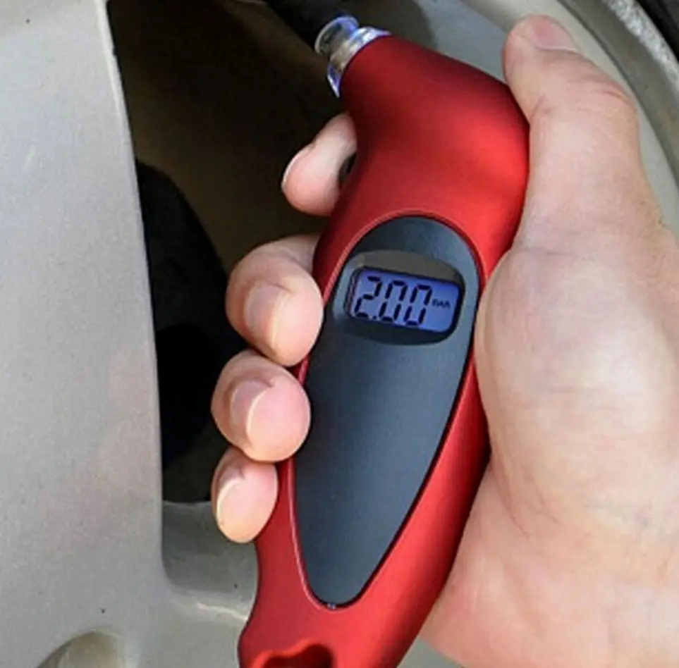 

High-precision Digital Tire Pressure Monitoring Tire Pressure Gauge Backlight Car Tyre Air Pressure Gauge Meter LCD Display