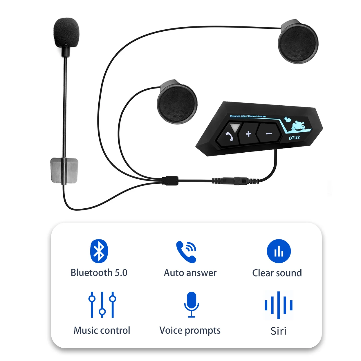 Bluetooth 5 0 мотор Шлемы-гарнитуры Беспроводной гарнитура Хэндс фри стерео наушники