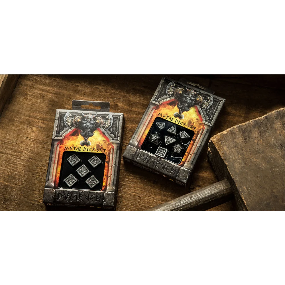 

Metal Dwarven Dice Set (7)，The High-quality Dice Set Has A Beautiful Finish，A Welcome Gift