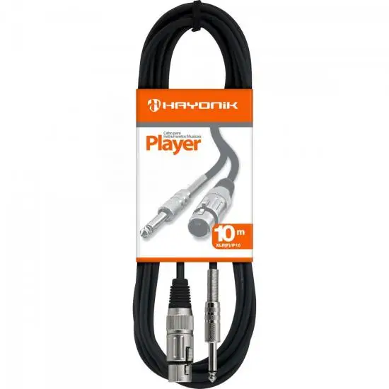 

Cable for XLR(F) X P10 10m PLAYER Microphone Black HAYONIK