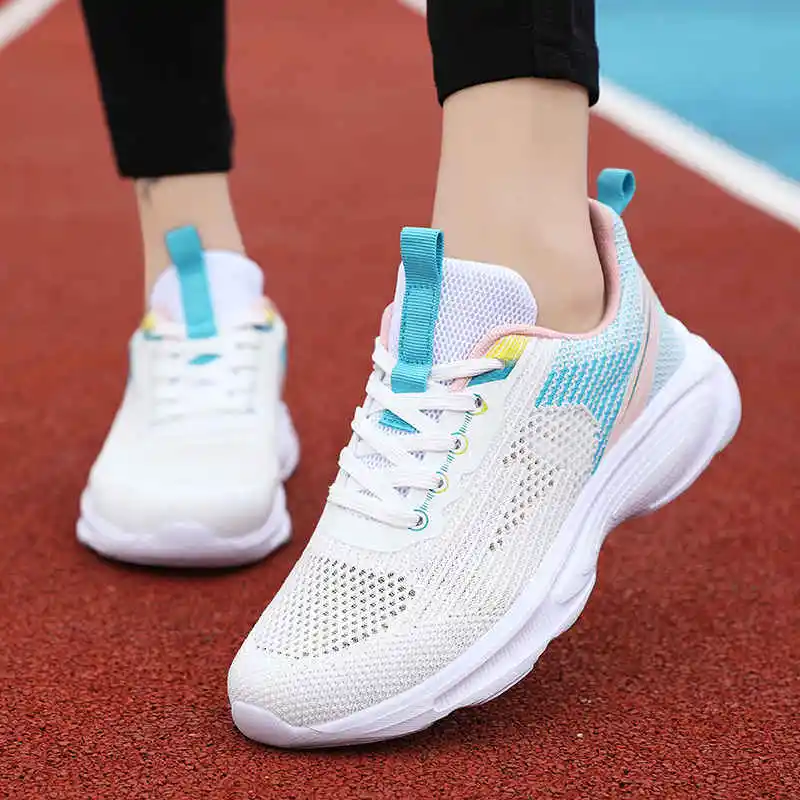 

Кроссовки женские на платформе, белые без шнуровки, спортивная обувь, размер 5