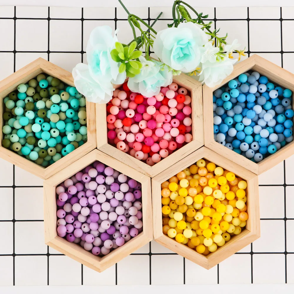 

Бусины силиконовые для прорезывания зубов, 9 мм, 1000 шт.