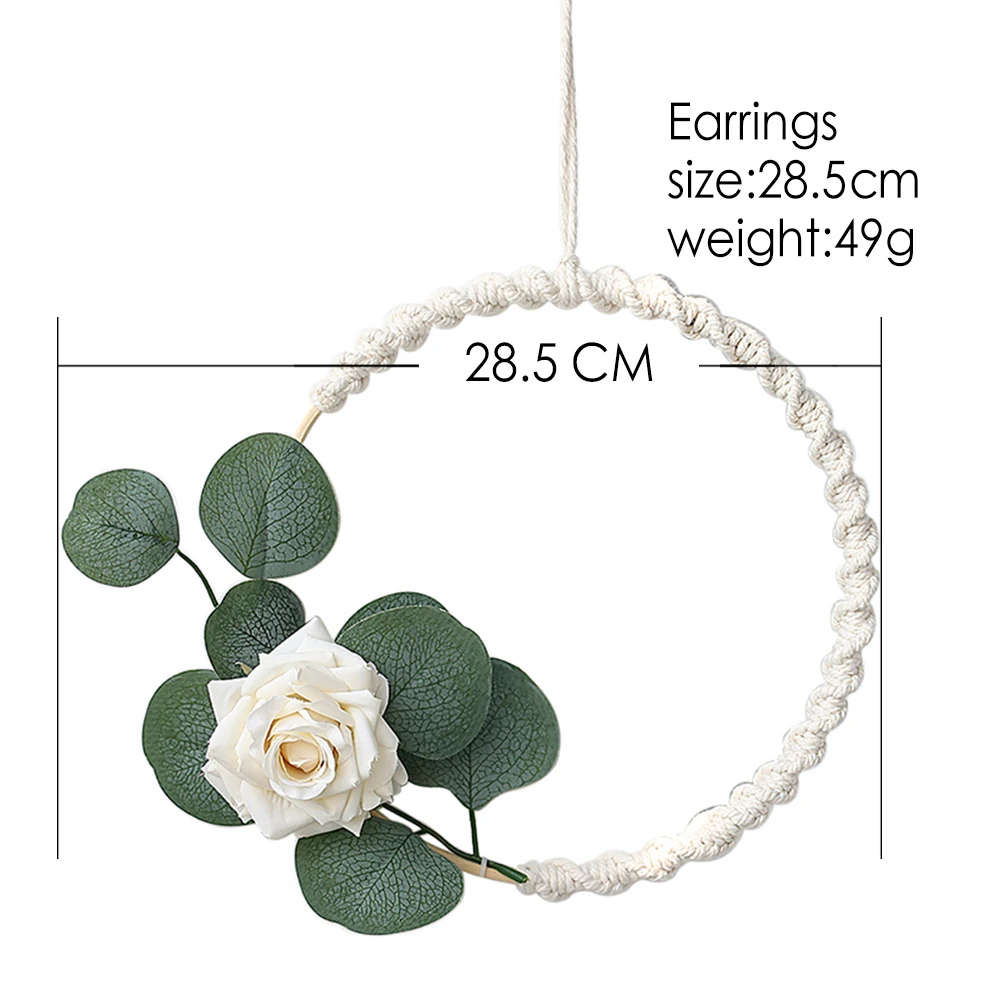 Искусственные цветы весенний венок настенный свадебный Декор для дома