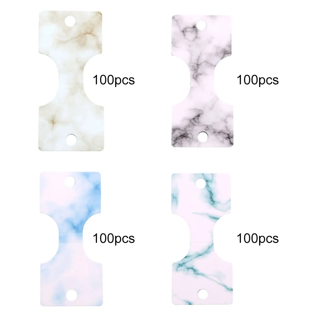 

100x Necklace Hanging Tags Marble Stripe with Hole, Blank Choker Cards, 4x8.8cm, Jewelry Display Cards for Earrings Home