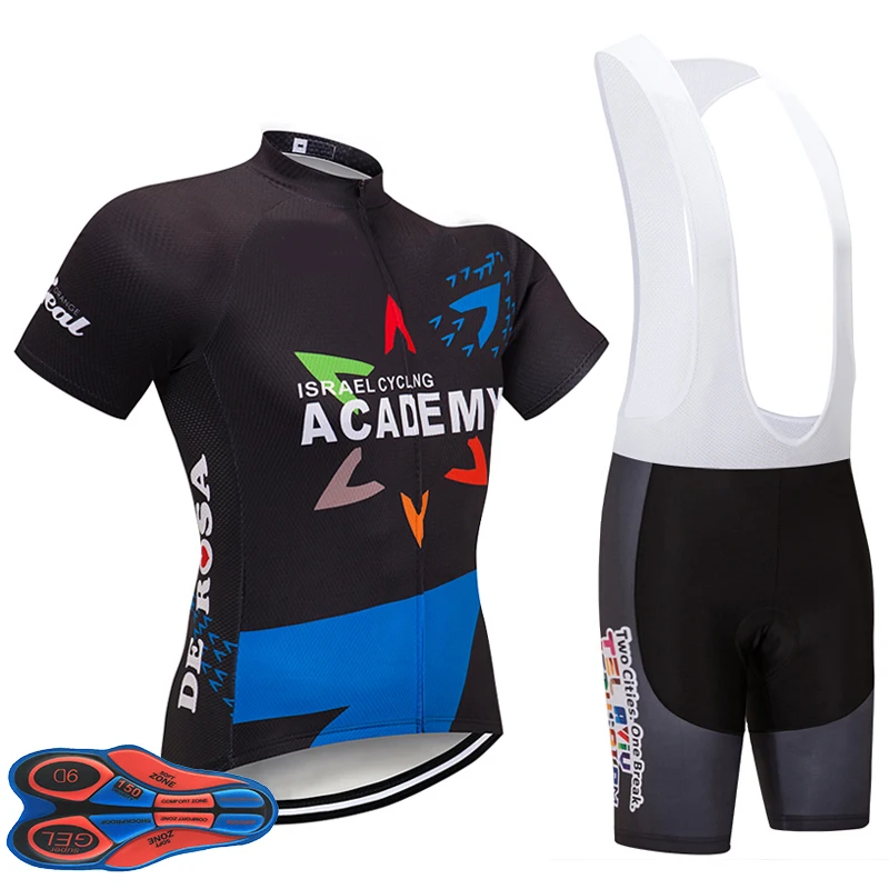 

2023 Israel TEAM ACADEMY Cycling Jersey 9D Gel Bike Shorts Suit MTB Ropa Ciclismo Mens Summer Bicycling Maillot Culotte Clothing