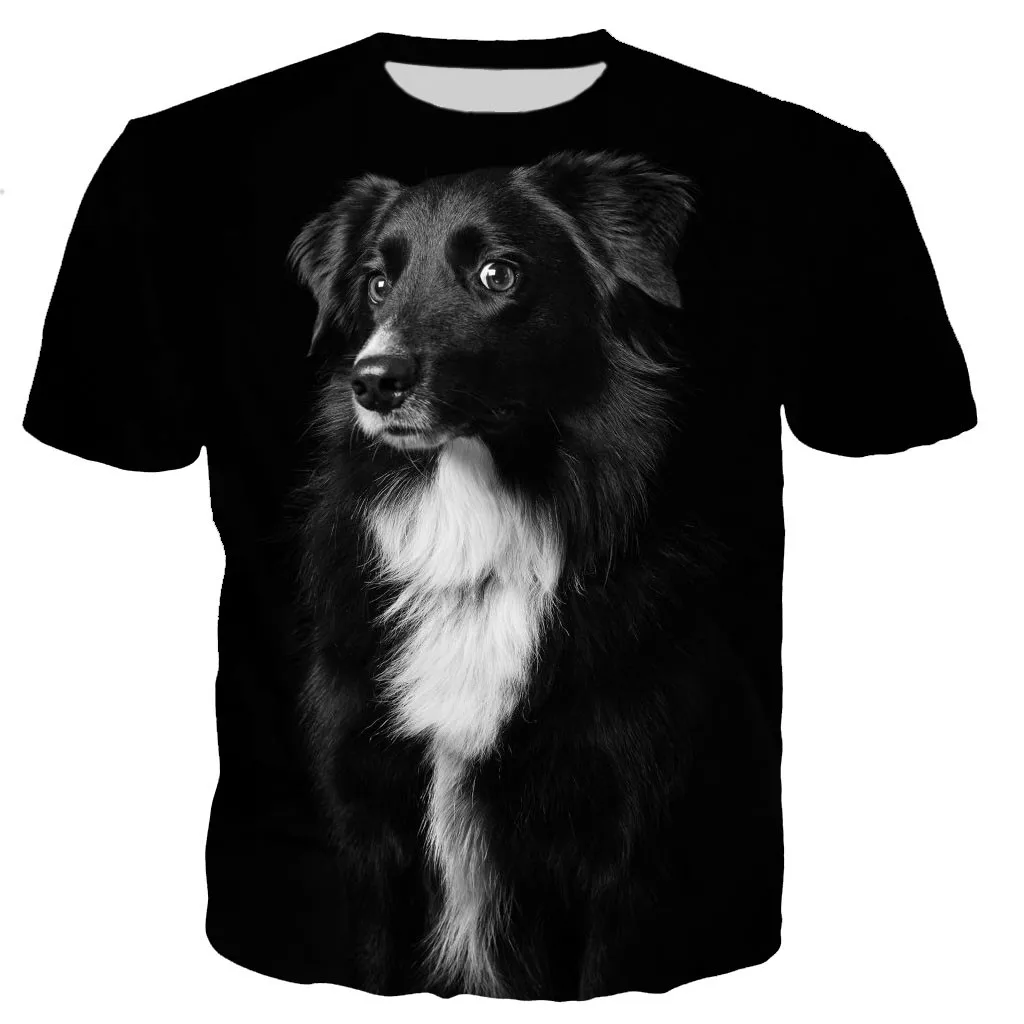 

3D Leisure Printing Border Collie 2022 New Fashion Men/women Individuality T Shirt Tops Dropshipping Short Sleeve T-Shirt