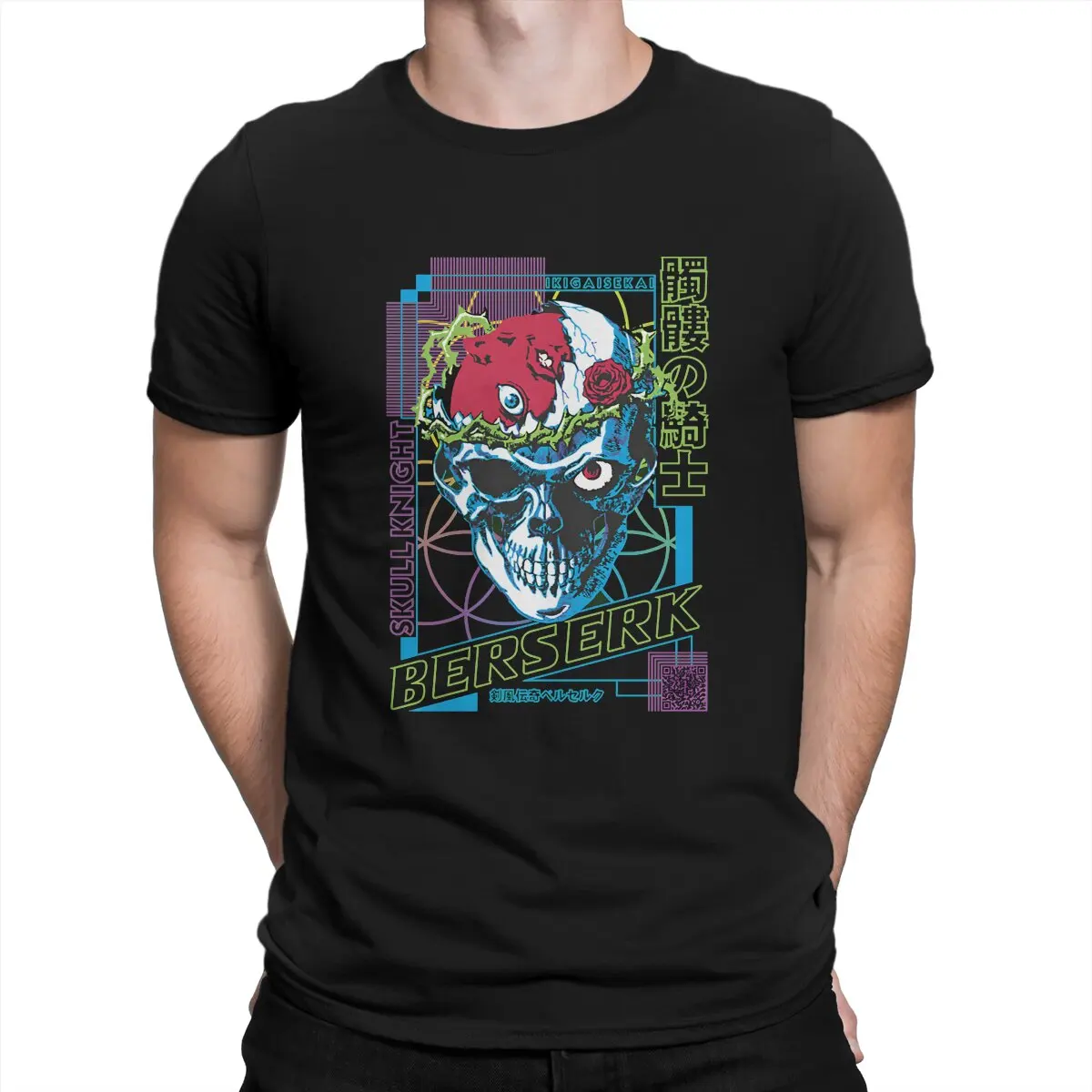 

Schadelritter T-Shirts Men Berserk Guts Griffith Behelit Manga Casual 100% Cotton Tee Shirt Round Neck Short Sleeve T Shirts