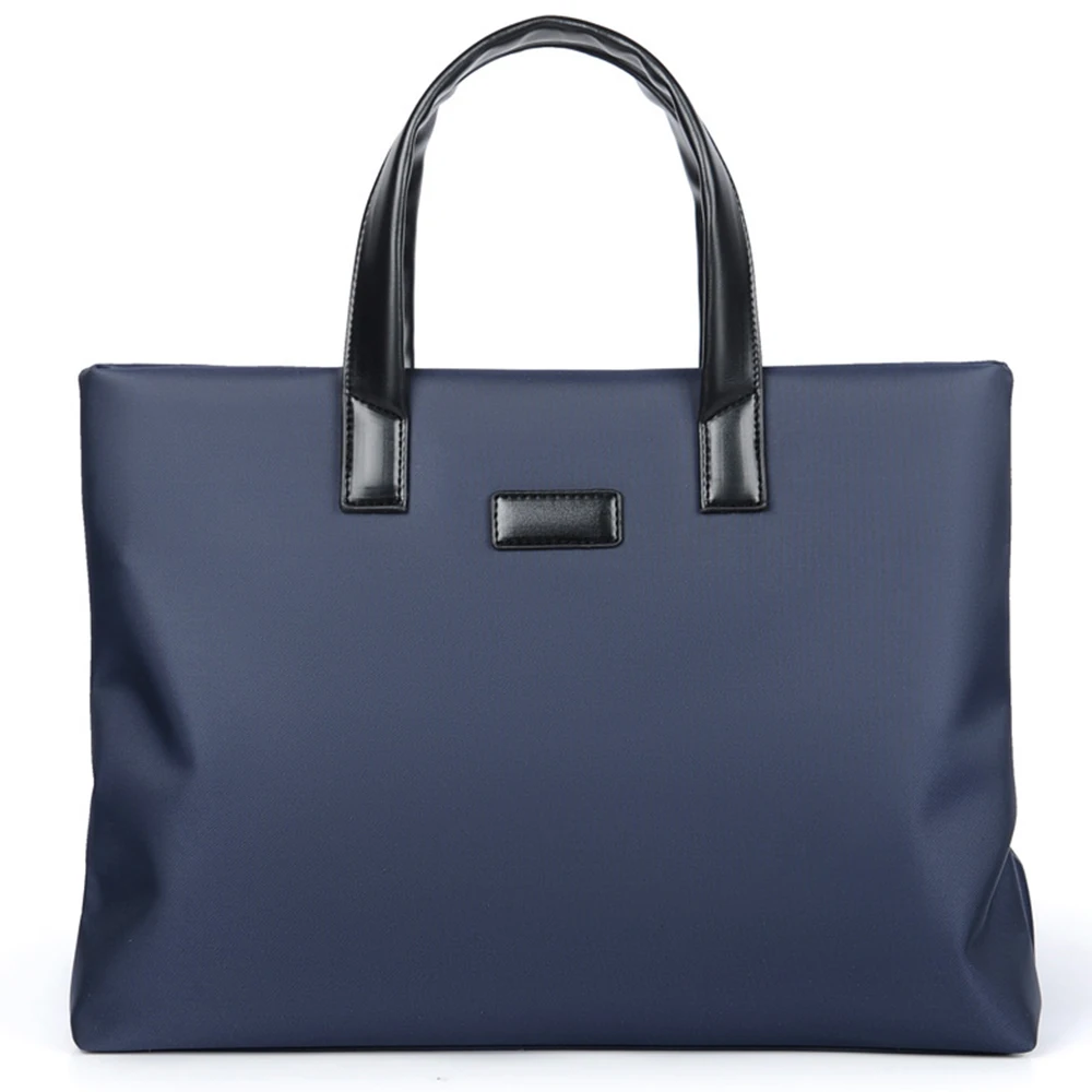 Briefcase Document Bag Portable Office Zipper Large Capacity Men Women Handbag Multi-layer Information Meeting