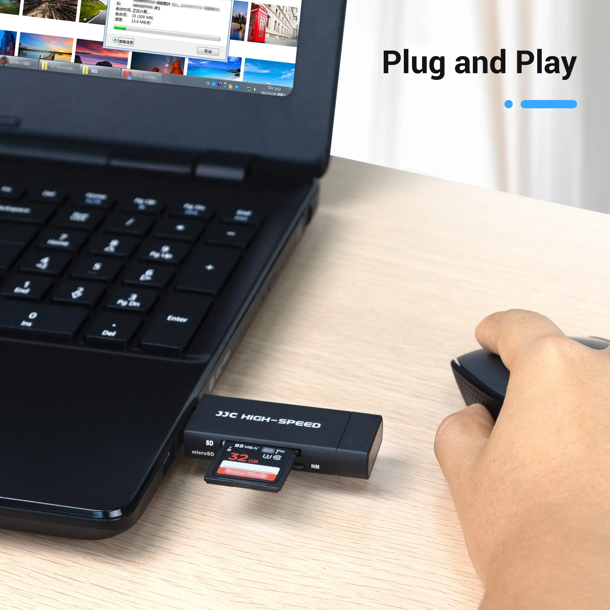 Устройство для чтения SD-карт JJC USB 3 0 Micro SD TF NM адаптер карт памяти 90 аксессуары ПК