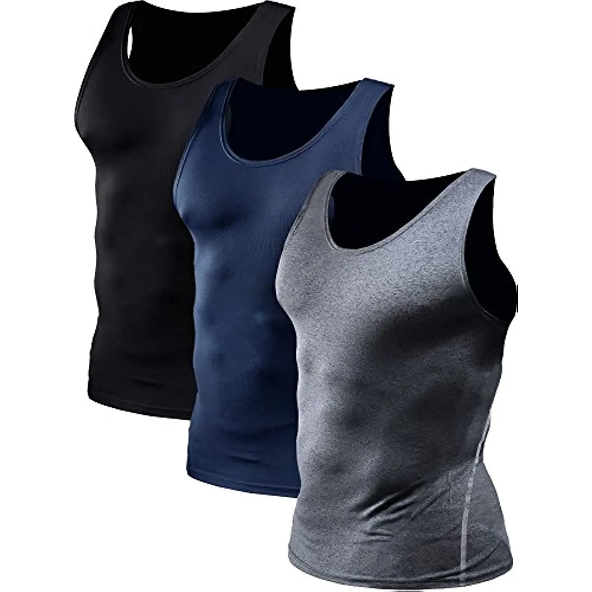 

Men's Athletic Compression Under Base Layer Sport Tank Top Bodybuilding Mesh Top Gym Clothing Men Men Clothing Singlet Men