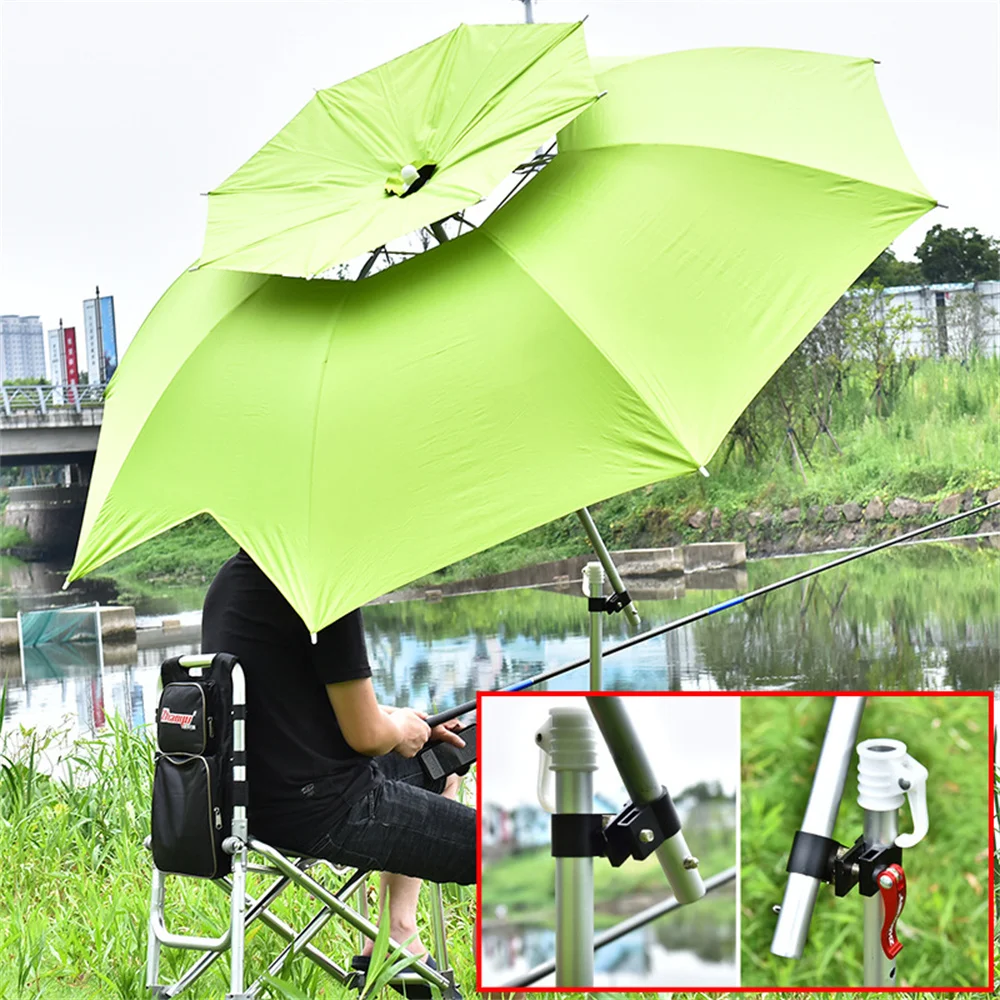 Fishing Chair Umbrella Stand Holder Fixed Clip Brackets Universal Connector Mount Accessories Outdoor Umbrella Fish Pole Holder enlarge