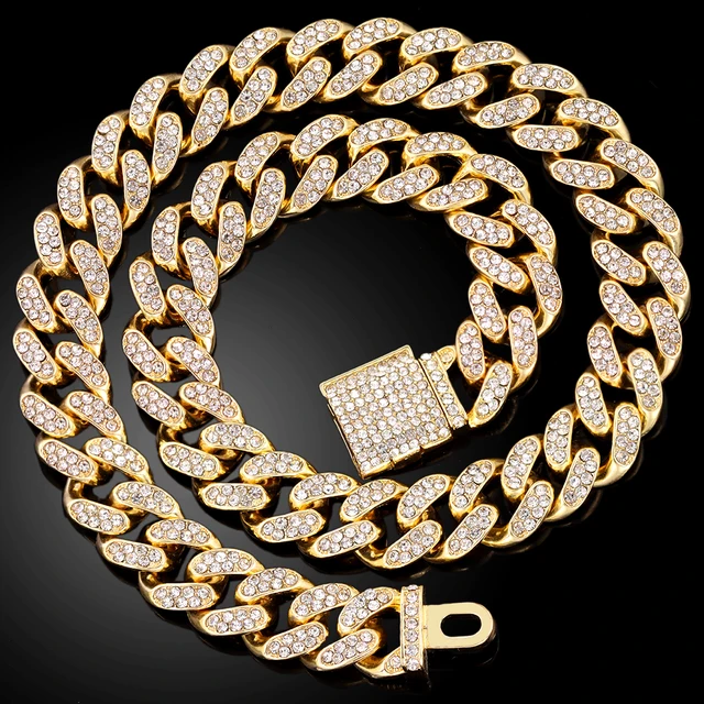 Hip Hop Men Iced Out Chain 13MM Miami 