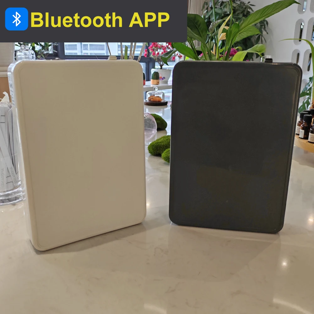 Фото Умный аромадиффузор с Bluetooth, диффузор для эфирных масел на батарейках, настенный ароматизатор, освежитель воздуха для дома и отелей №1