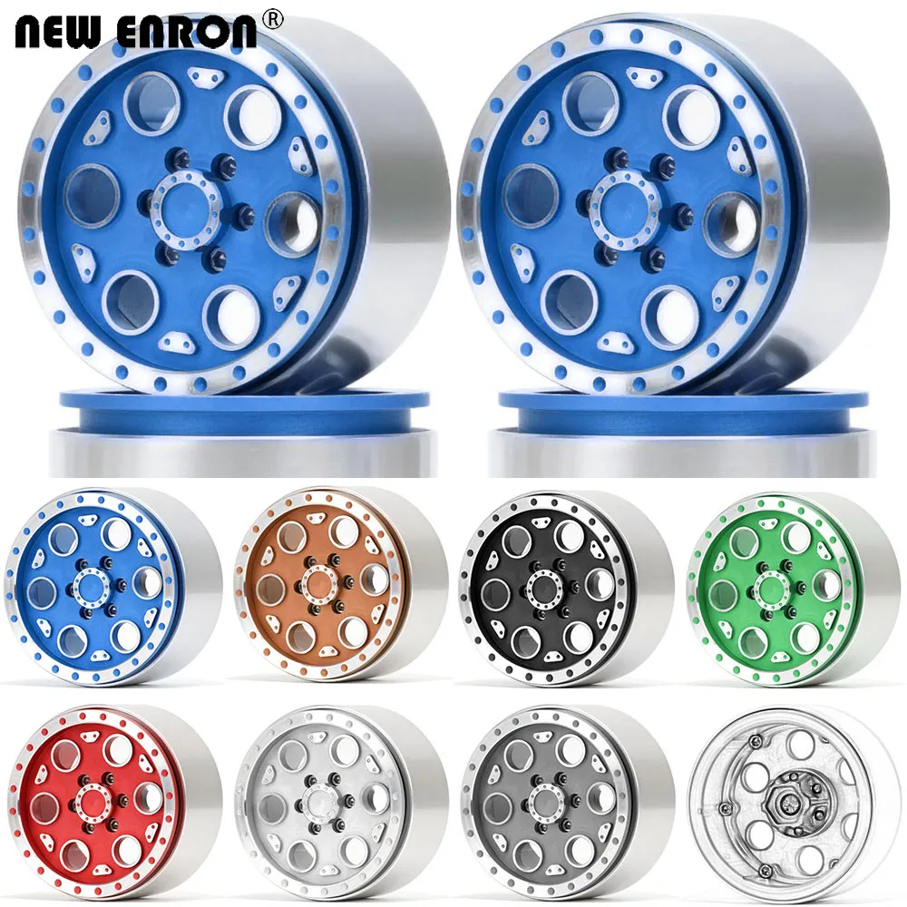 

NEW ENRON 4P 2.2" Alloy 6 Holes Beadlock Wheels Hub Rim for 1/10 RC Crawler Axial SCX10 SCX10 II 90046 90053 RR10 TRX-4 KM2 YETI
