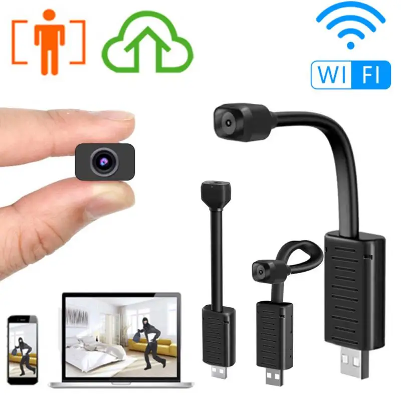 

Mini Wireless Wifi Camera HD Pet And Baby Monitor USB Plug Small Security Camera Micro Webcam Digital Mini Camcorder 128G