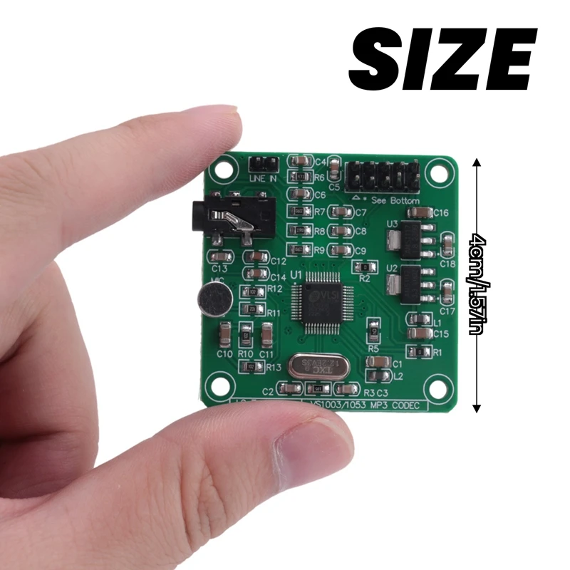 VS1053 MP3 Module Development Board With On-Board Recording Function SPI Interface