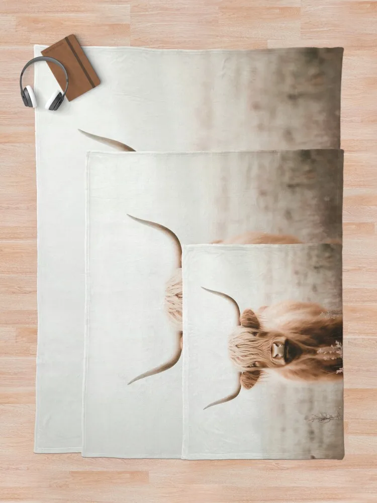 Сумка-тоут в стиле бохо Highland Cow от NoarusRainbowLand - милое одеяло кантри свободные одеяла