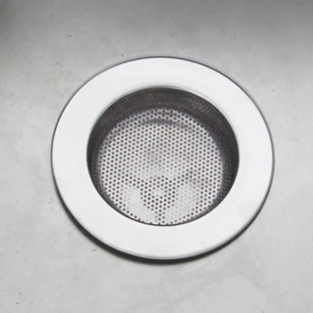 

Sink Drain Mesh Effective Bright Stainless Steel Household Kitchen Food Waste Sink Drain Basket for Hotel