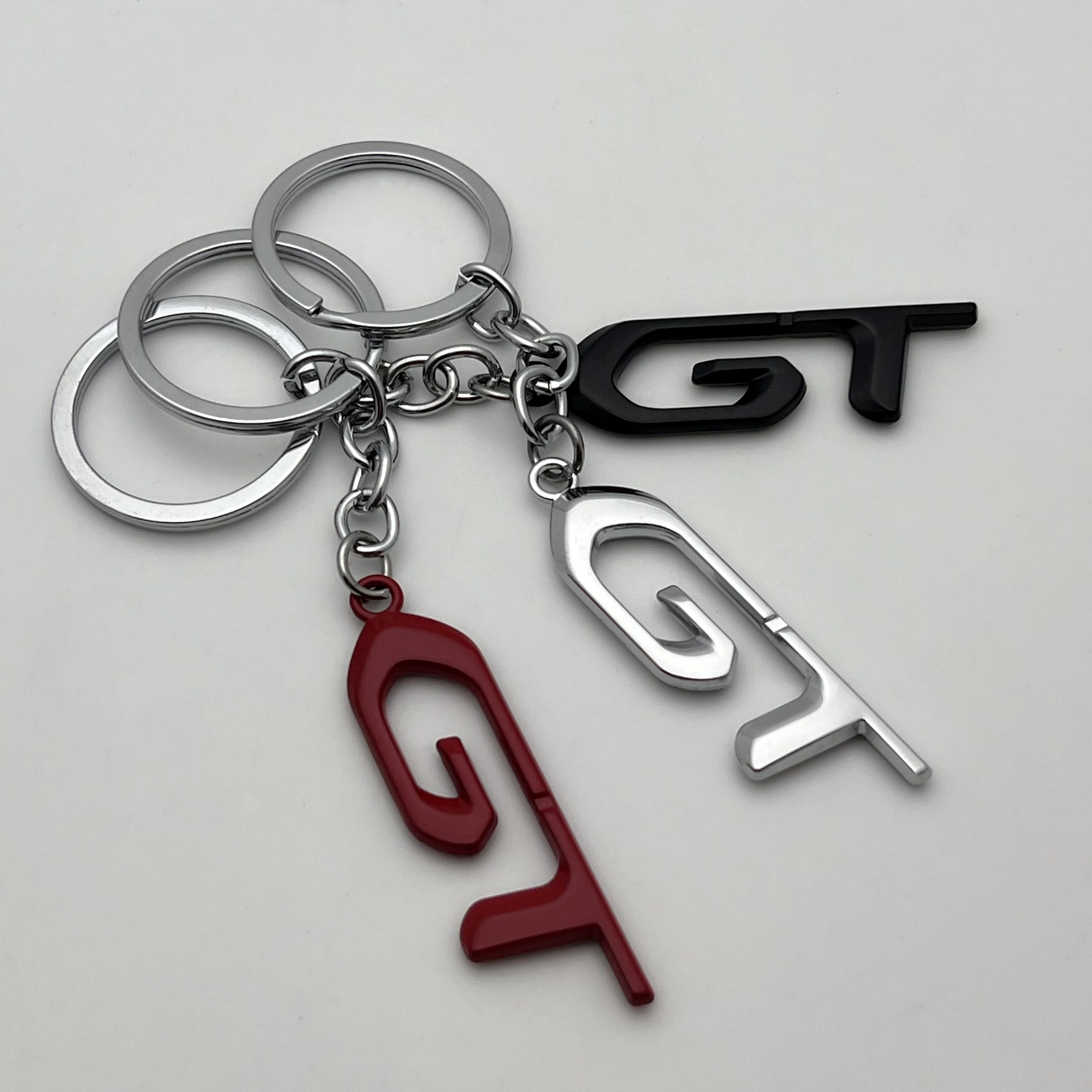 1 шт. GT логотип 3D металлический автомобильный брелок для ключей Peugeot 408 508 407 301 206 308