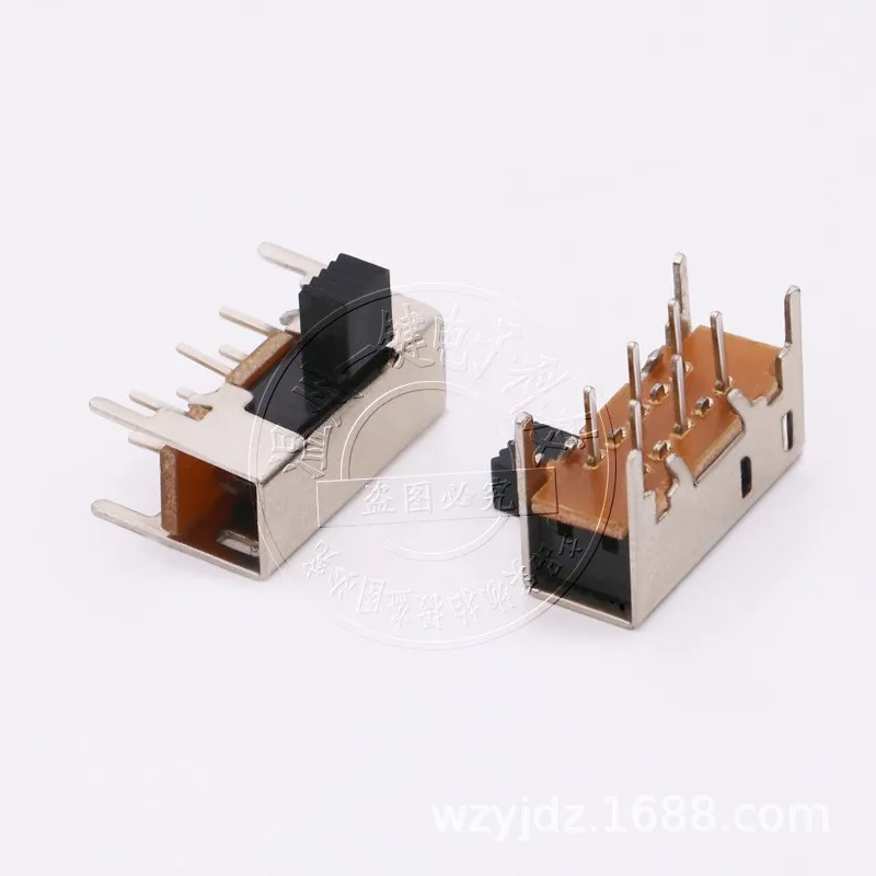 10 шт. SK-22H03 (2P2T) Высота ручки 6 мм 2-скоростной тумблер 4 фиксированные ножки