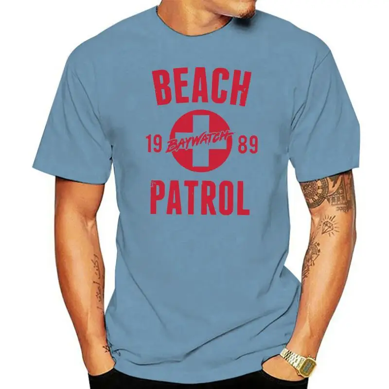

Baywatch Tv Show Beach Patrol Licensed Adult T Shirt Summer Tee Shirt