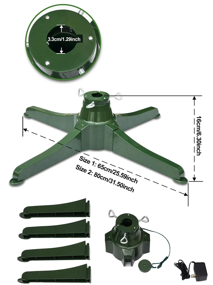 Вращающаяся основа для рождественской елки съемная электрическая вращающаяся